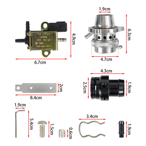 Dump Valve Blow Off Valve Kit For 05-13 Audi Volkswagen 2.0T FSI TSI Engines