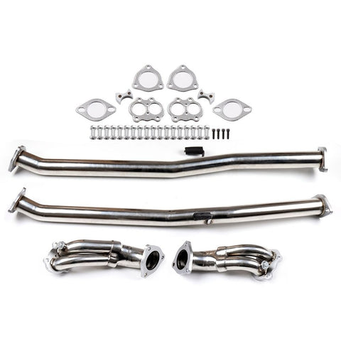 Stainless Steel Exhaust Downpipe Generic For 90-96 Nissan 300ZX Z32 Turbo 3.0L