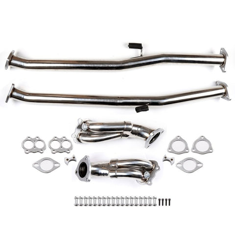 Stainless Steel Exhaust Downpipe Generic For 90-96 Nissan 300ZX Z32 Turbo 3.0L