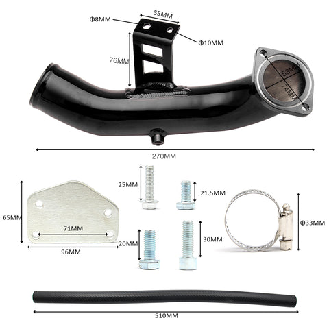 2004-2005 Chevy GMC 6.6L Diesel LLY EGR Delete Kit and High Flow Intake