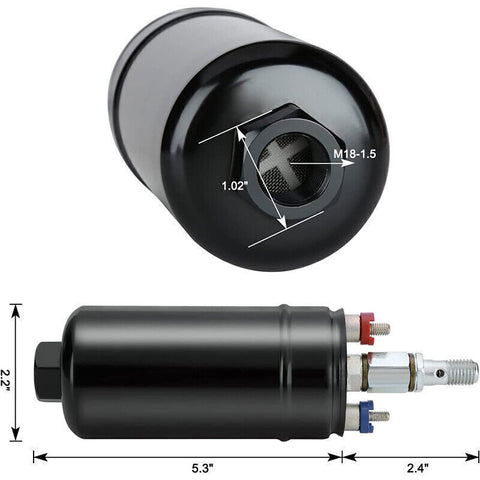 300LPH Universal External Inline Electric High Pressure Fuel Pump E85 0580254044