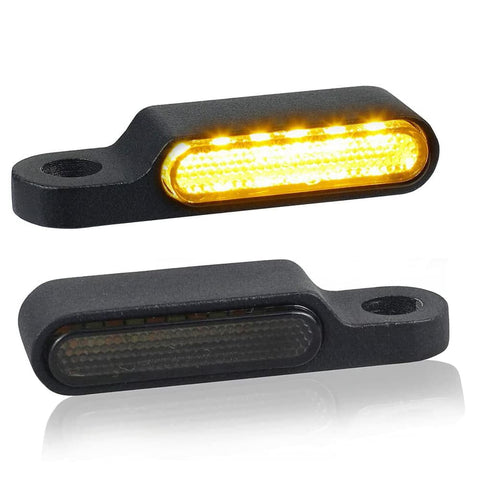 Handlebar LED Turn Signals Blinker Running Light For Harley Sportster 1200 883