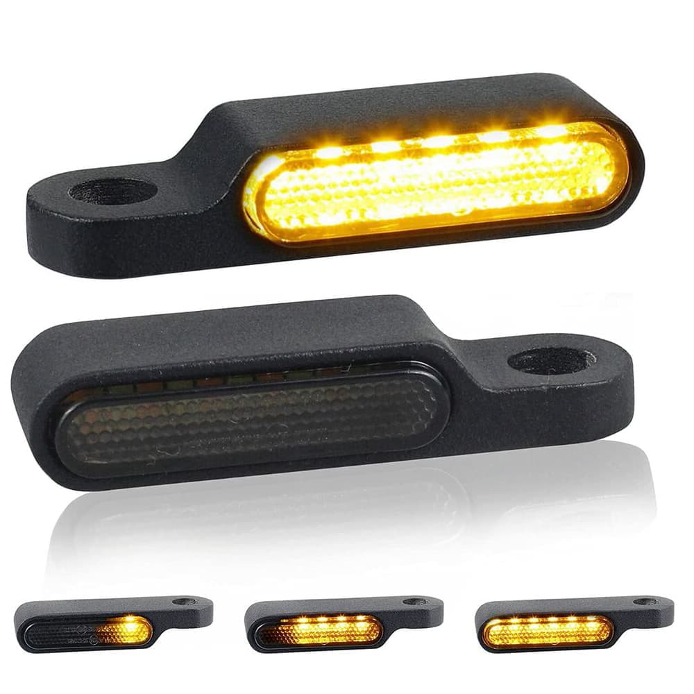 Handlebar LED Turn Signals Blinker Running Light For Harley Sportster 1200 883