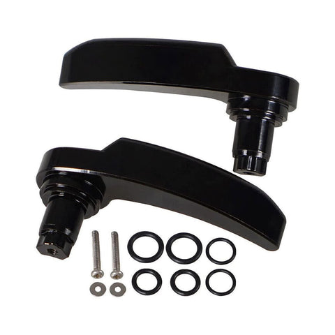 Motorcycle Saddle Bag Latch Kit for Harley-Davidson Road King 2014-2021 Black