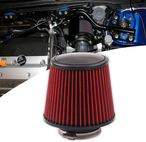 GSTP 3" 76mm High Flow Inlet Cleaner Dry Filter Cold Air Intake Cone Replacement