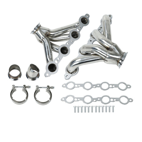 Stainless Steel Exhaust Header For Chevy LS1 LS2 LS3 LS6 4.8L 5.3L 5.7