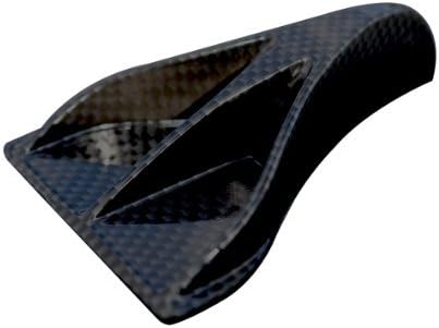 10 Pcs Carbon Fiber Look Universal Vortex Generators Roof Shark Fins Spoiler Wing Kit Black for Car Truck SUV