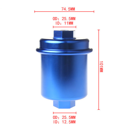 62mm Automotive Fuel Filter Aluminum Alloy Gas Fuel Filter