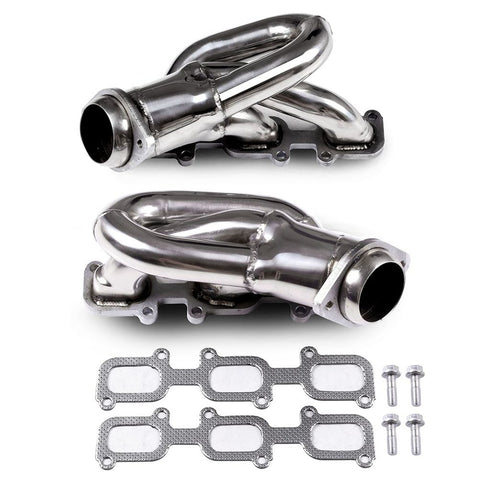 Shorty Header Exhaust Manifold Stainless Steel 2011-2017 Ford Mustang 3.7L V6 DOHC