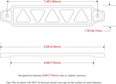 Battery Hold Down Sets,With Billet Aluminum Battery Tie Down Bracket