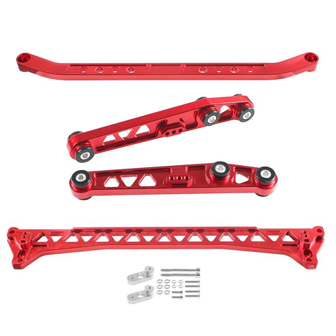 Rear Lower Control Arm Subframe Brace Tie Bar Kit For 92-95 Honda Civic EG