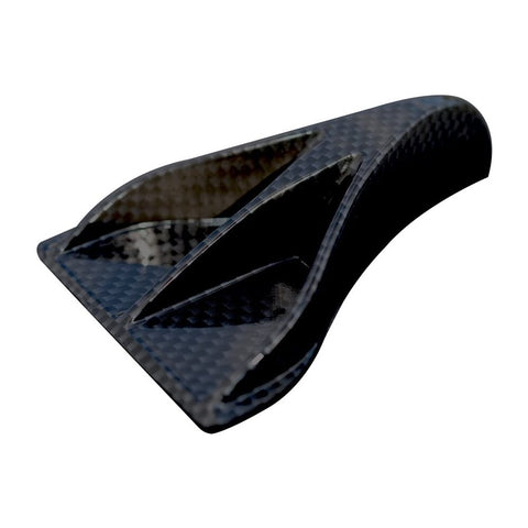 10 Pcs Carbon Fiber Look Universal Vortex Generators Roof Shark Fins Spoiler Wing Kit Black for Car Truck SUV