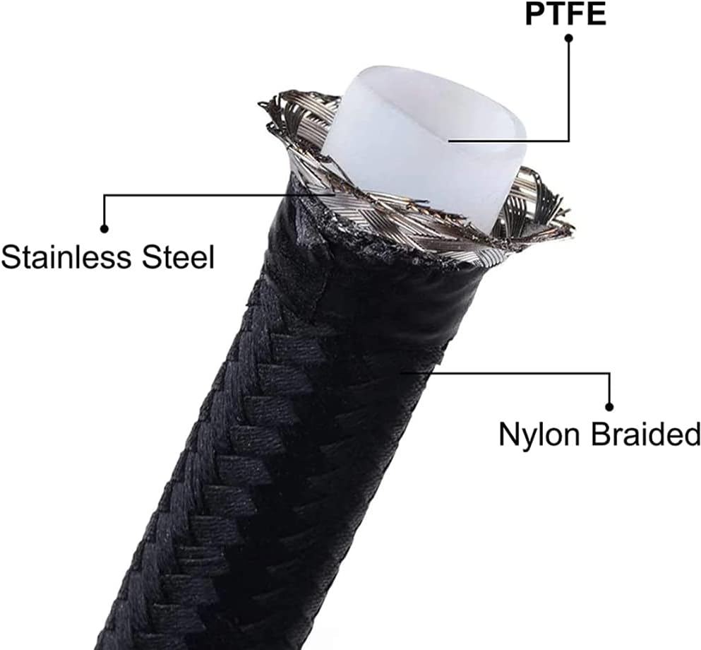 6AN Flexible PTFE Transmission Cooler Hose Lines Fitting