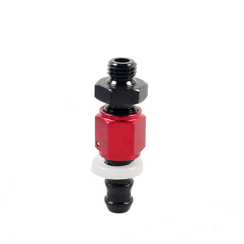 Universal Red Adjustable Fuel Pressure Regulator Kit Oil 0-100psi Gauge -6AN
