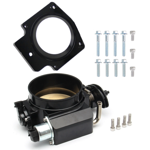 For LS Throttle Body - LS1 / Truck Adapter 3 Bolt Intake to 4 Bolt 92mm