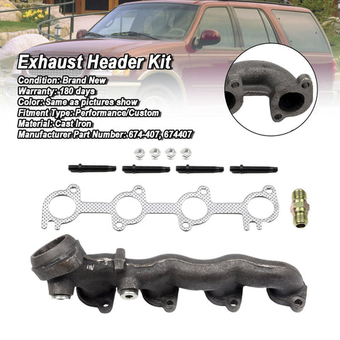 1997-1998 Ford Expedition F-150 F-250 Driver Side Exhaust Manifold Kit (674-407)