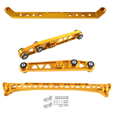 Rear Lower Control Arm Subframe Brace Tie Bar Kit For 92-95 Honda Civic EG