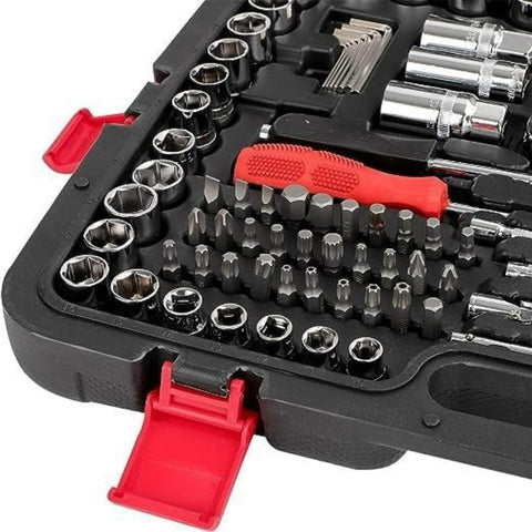 216-Piece Professional Mechanic Tool Socket Set Auto Repair Tools Metalworking Tool Box