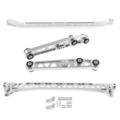 Rear Lower Control Arm Subframe Brace Tie Bar Kit For 92-95 Honda Civic EG