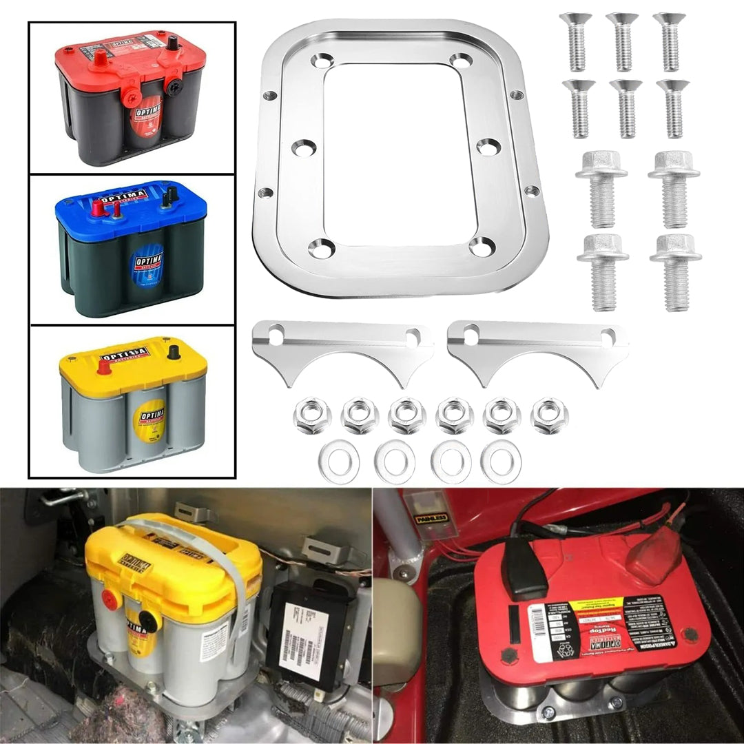Aluminum Battery Tray Hold Down Compatible With Optima Batteries Top 34 34/78 D34 D34/78 34M D34M