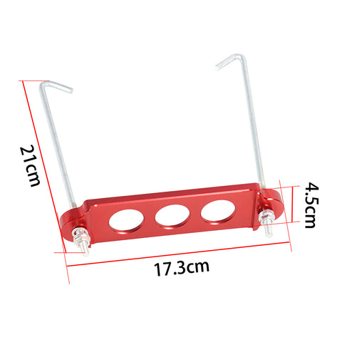 Battery Hold Down Sets With Billet Aluminum Battery Tie Down Bracket And 18-8(304) Stainless Steel J bolts