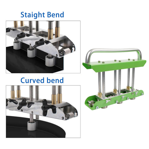 Professional and Lightweight Metal Edge Roller - Sheet Metal Bender with 3-Station Roller for Precise Roofing Bends, Includes 8-Inch Metal Snips