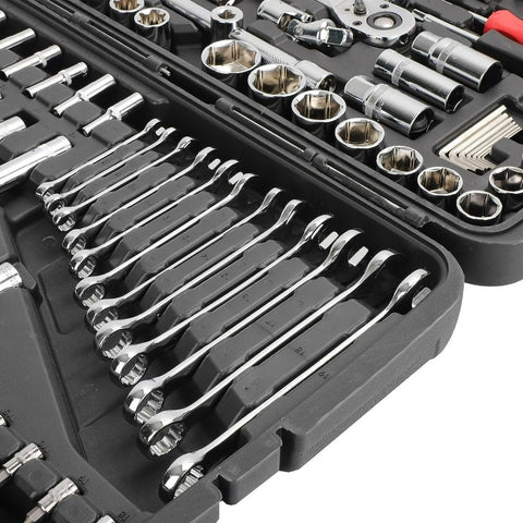 216-Piece Professional Mechanic Tool Socket Set Auto Repair Tools Metalworking Tool Box