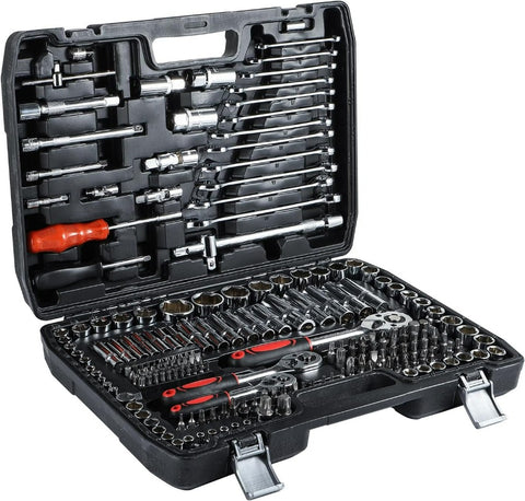 216-Piece Professional Mechanic Tool Socket Set Auto Repair Tools Metalworking Tool Box