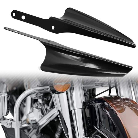 Chrome Fork Mount Wind Deflector for Harley Motorcycle Models 1995-2020