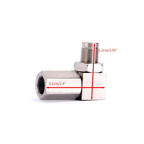 Stainless Steel Oxygen O2 Sensor CEL Eliminator Light  45°&90°& 0°   Adapter Mini Catalytic Convertor M18X1.5 Socket Plug
