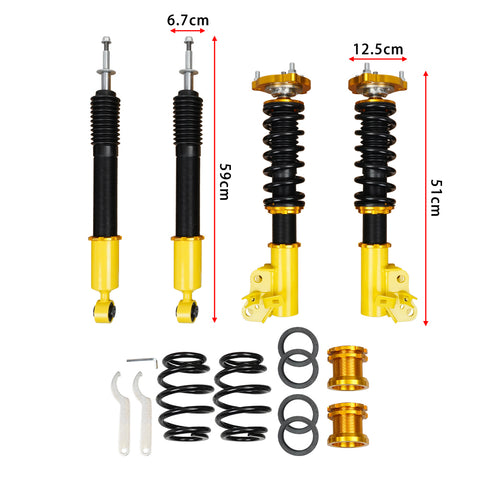 Coilovers Fits 2006-2011 Honda Civic Struts Adj Height Shocks Absorber Kits