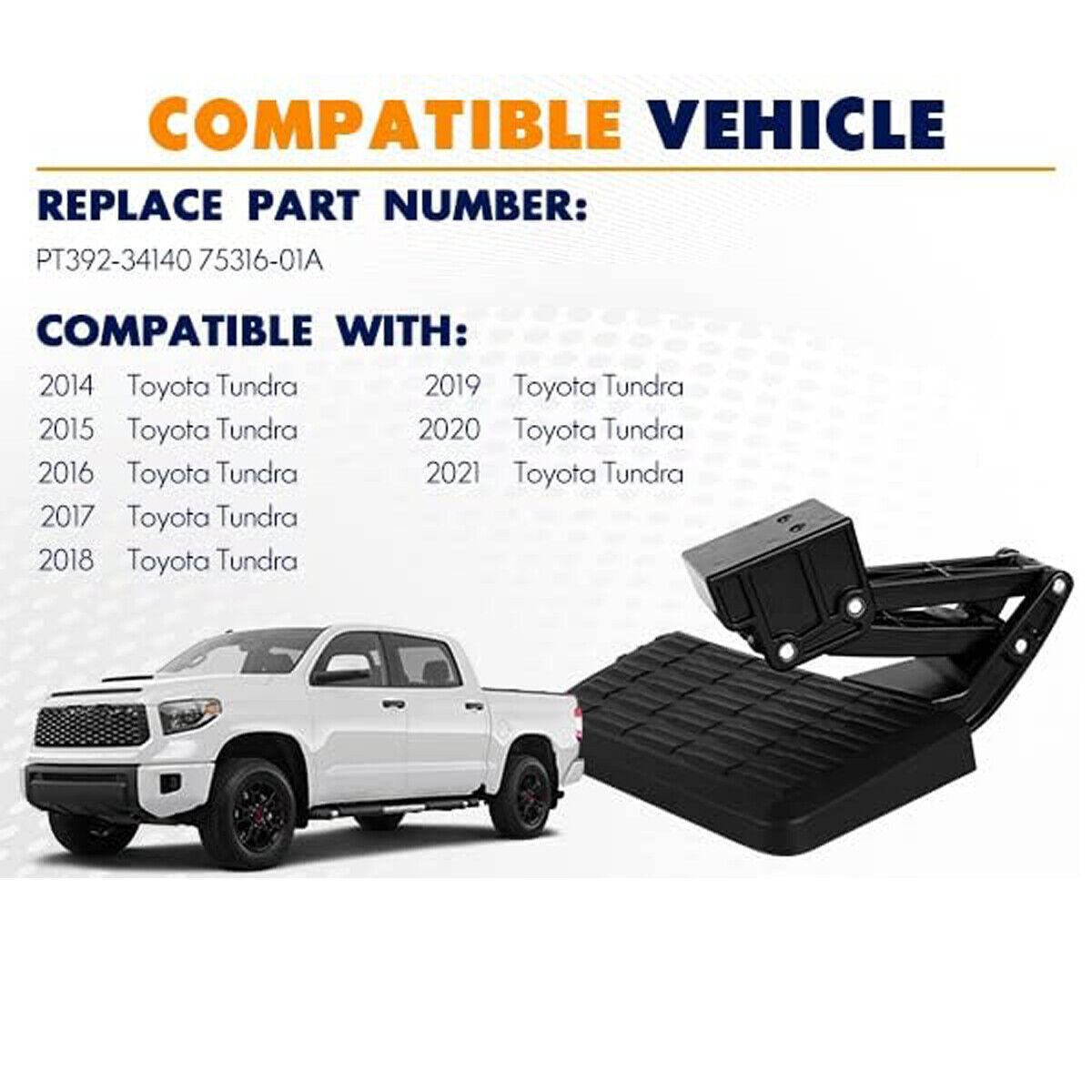 Rear Bed Step Tailgate Bedstep PT392-34140 Fit For Toyota Tundra 2014-2021 Truck_8