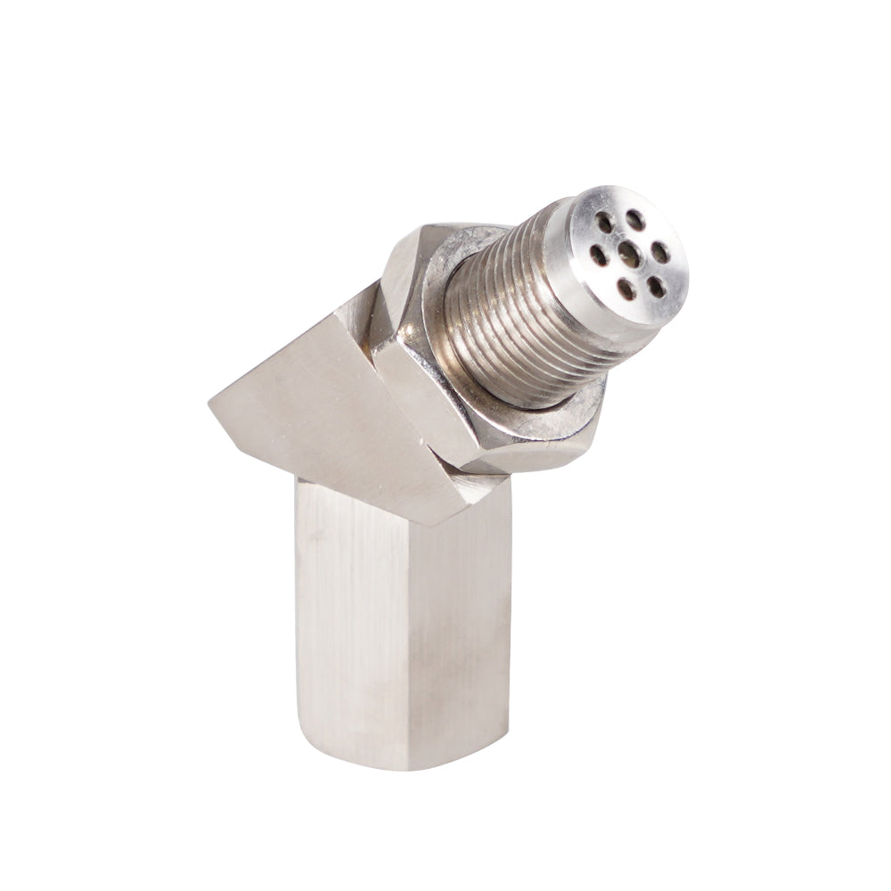 Stainless Steel Oxygen O2 Sensor CEL Eliminator Light 45° & 90° Adapter Mini Catalytic Convertor M18X1.5 Socket Plug