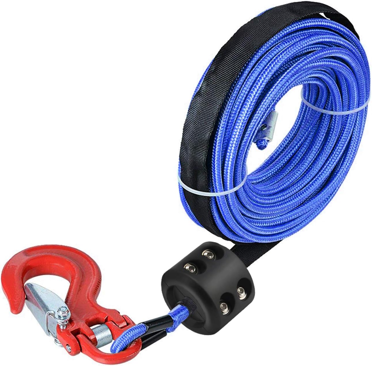 Universal Winch Cable Hook Stopper Mount Stop Rope Line Saver For