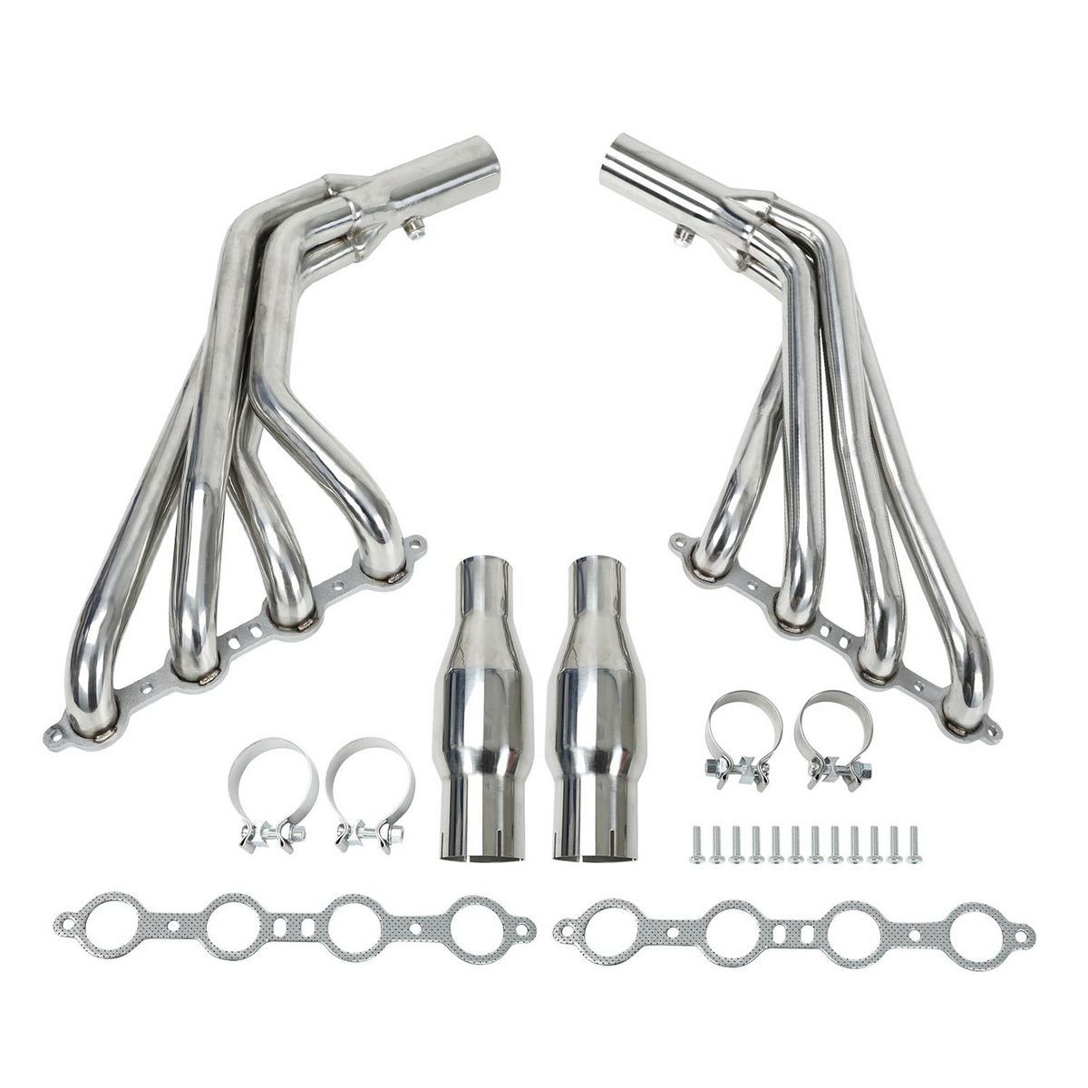 Long Tube Stainless Manifold Headers For 2010-2015 Chevy Camaro SS LS3 6.2L V8