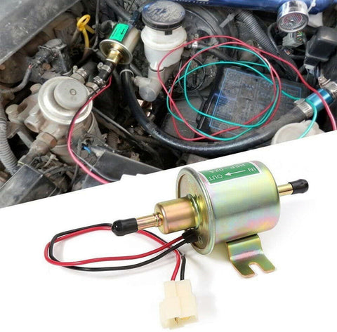 12V Universal 3-6PSI Gas Diesel Inline Low Pressure Electric Fuel Pump HEP-02A