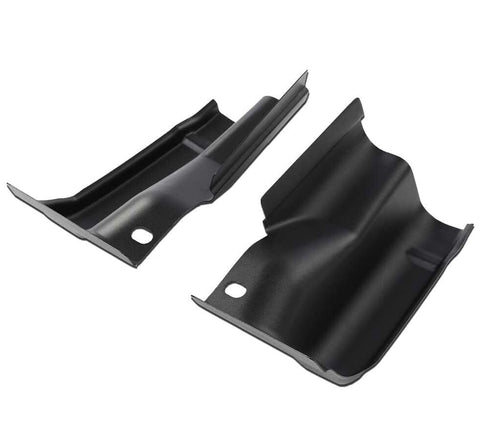 Fit For 2009-2014 Ford F-150 F150 4 Door Crew Cab Steel Cab Corners Pair Black