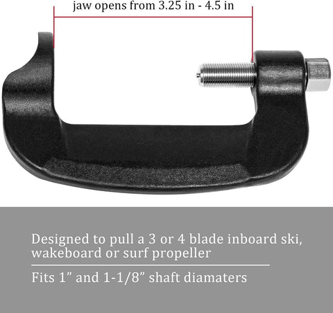 Inboard Prop Puller For Ski & Wakeboard Propellers Fits 3/4" to 1-1/8 shaft