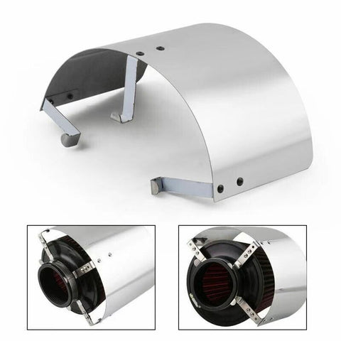 Air Intake Filter Heat Shield Cover for 2.5" - 3.5" Cone Filter Stainless Steel