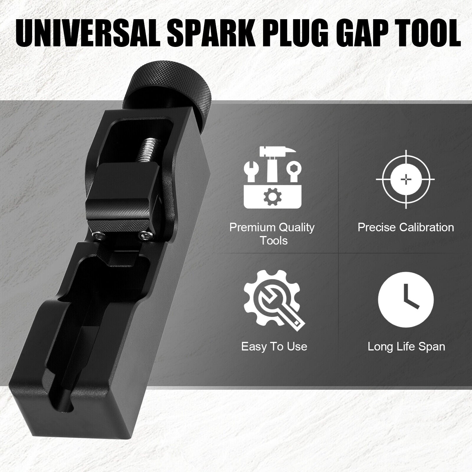 Universal Spark Plug Gap Caliper Tool For Most 10mm 12mm 14mm 16mm Spark Plugs