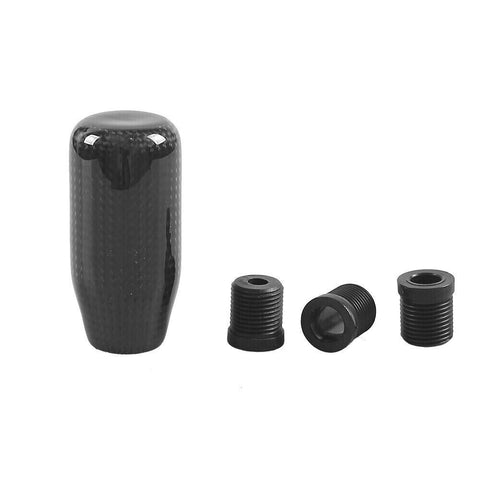 Universal Forged Carbon Fiber Manual Gear Gear Shift Knob Lever Shifter Black