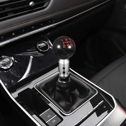 GSTP Car Silver Tone Gear Shift Knob Adapter Fit for Non Threaded Shifter