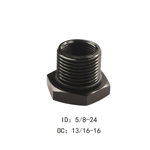 Black 1/2-28 to 3/4-16, 13/16-16, 3/4 NPT Thread Oil Filter Adapters