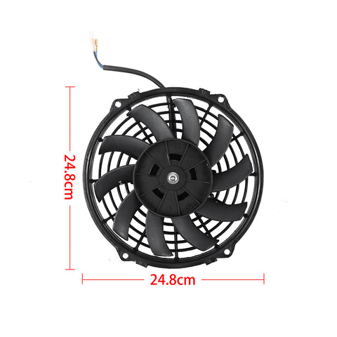 2Pcs Universal 7" 9" 10" 12" 16" Radiator Slim Fan Kit