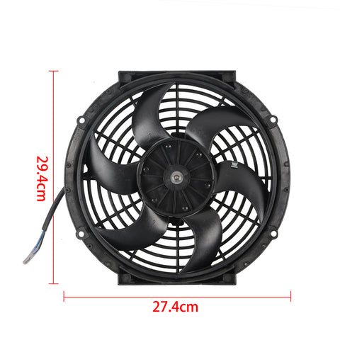 2Pcs Universal 7" 9" 10" 12" 16" Radiator Slim Fan Kit