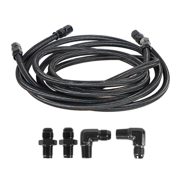 New Transmission Cooler Lines Kit 6AN Hose Line Kit Set Fit GM 4L60E/4L65E