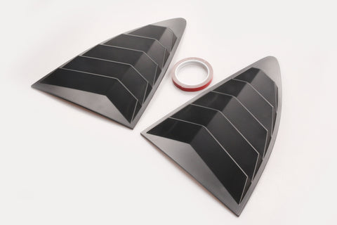 Rear Side Window Louvers for 86/Scion FR-S & Subaru BRZ, Carbon Fiber