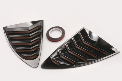 Rear Side Window Louvers for 86/Scion FR-S & Subaru BRZ, Carbon Fiber